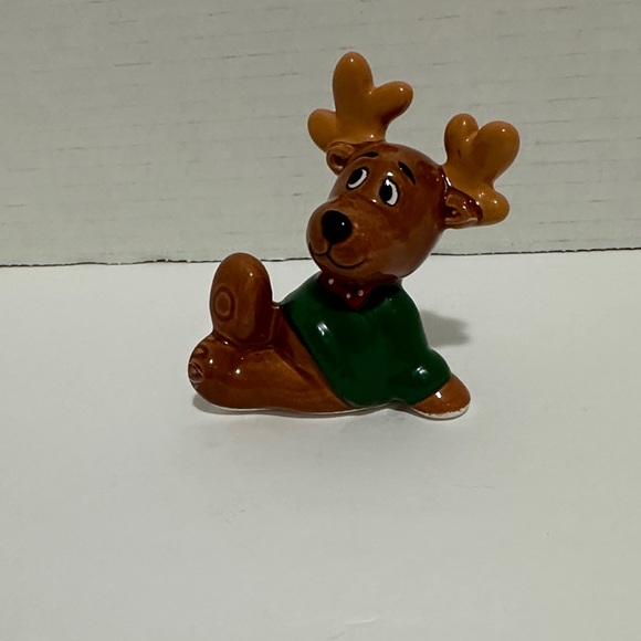 Whimsical Vintage Set of 3 Playful Reindeer Made in Japan - Picture 3 of 6